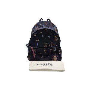 Fendi Monster Unisex Backpack Limited Edition 7VZ043 Black